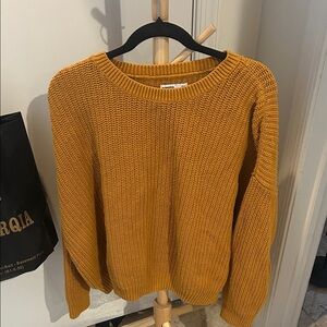 Sonoma Mustard Crew Neck Sweater
